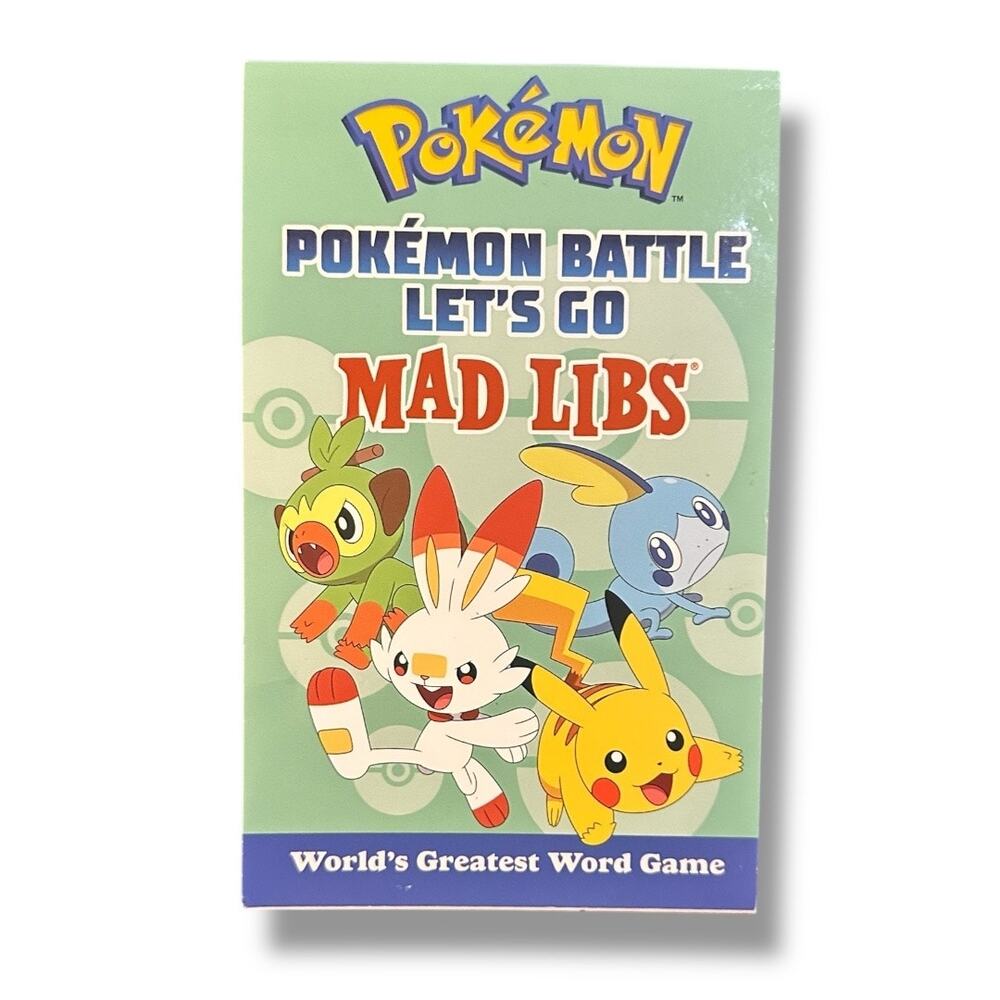 Pokemon Battle Let's Go Mad Libs Book